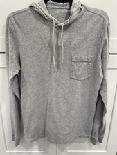 Vineyard Vines Hooded Shirt Mens SZ XS Gray Long Sleeve Pullover SI48