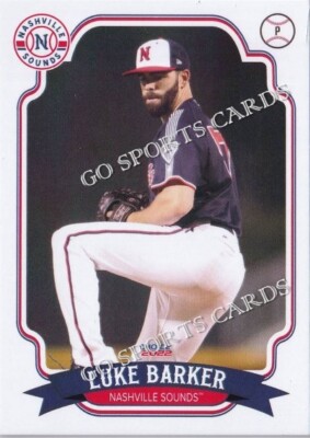 2022 Nashville Sounds Luke Barker RC Rookie Milwaukee Brewers