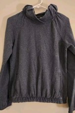 Lululemon Sweatshirt Womens 8 After All Pullover Gray Kangaroo Pocket