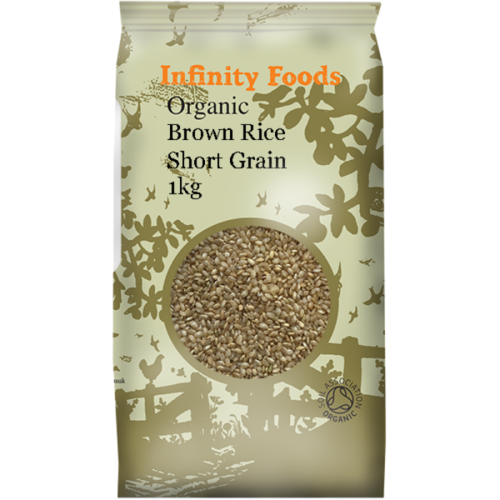 Infinity Foods Organic Brown Rice Short Grain - Italy 1kg - Picture 1 of 2