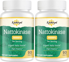 Nattokinase Supplement 10000FU   Organic Natto Enzyme 500mg for Circulatory Well