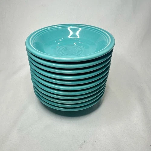 Fiesta Turquoise Fruit Bowls 5 3/8" by Homer Laughlin, Set Of 6