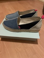 Denim Patchwork Espadrilles Womens Size 6 Mint Condition Worn Once