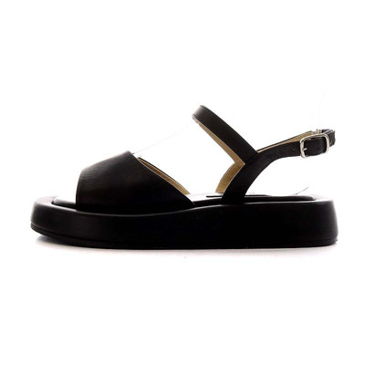 Clane 23SS Edge Sole Curve Sandals Leather Black Size 6 (23 Clane 23SS Edge Sole Curve Sandals Leather Black Size 6 (23