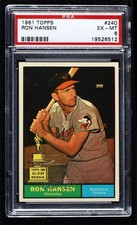 1961 Topps Ron Hansen #240 PSA 6 2d2