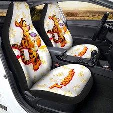 Winnie The Pooh Car Seat Covers Tigger Character Graphic Seat