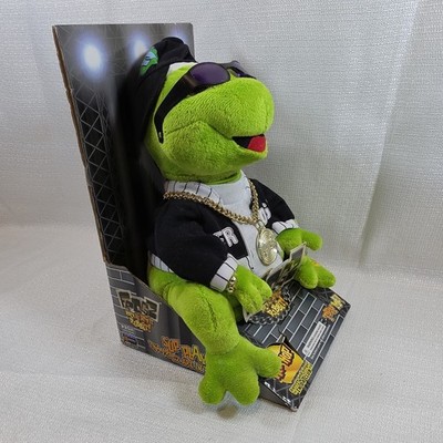 Gemmy Frogz Rock Rap It Ribbit Hip Hop Frog Singing Plush Livin