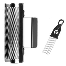 Metal Guiro Instrument, 8" 3" Stainless Steel x 8", metallic silver