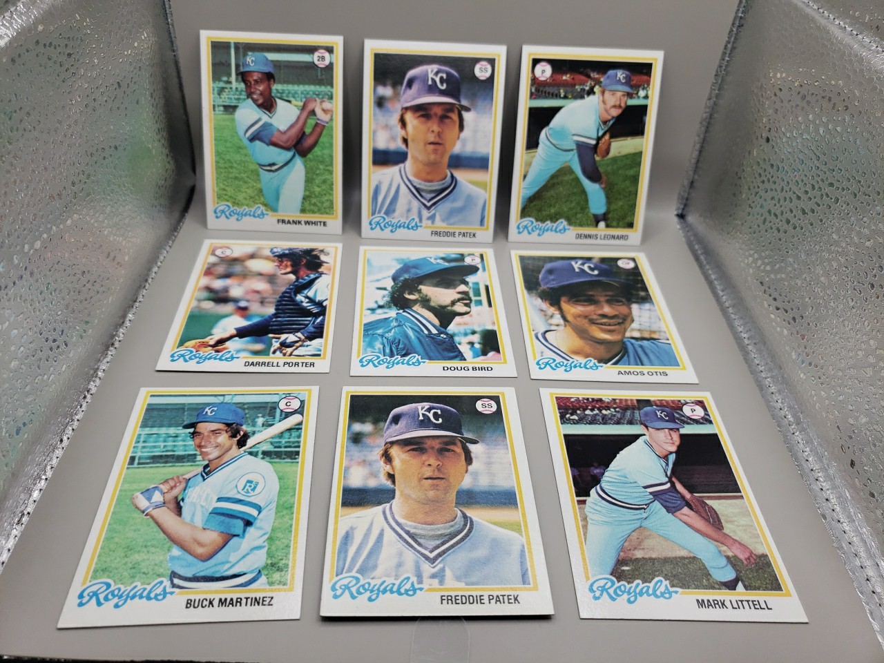 1978 Topps Baseball Kansas City Royals Lots Of 9 Cards EX-MT Condition