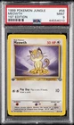 1999 POKEMON JUNGLE 1ST ED #56 MEOWTH PSA 9