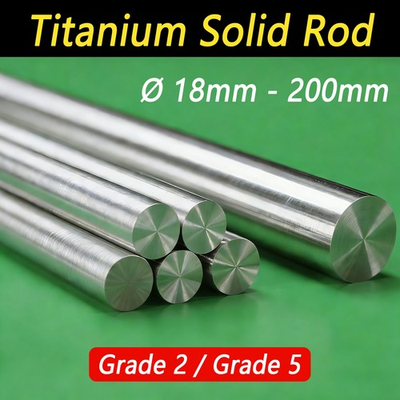 #ad Ø18 200mm Titanium Rod Round Bars Solid Shaft Titanium Bar Grade 2 5 TA2 TC4 $1410.81