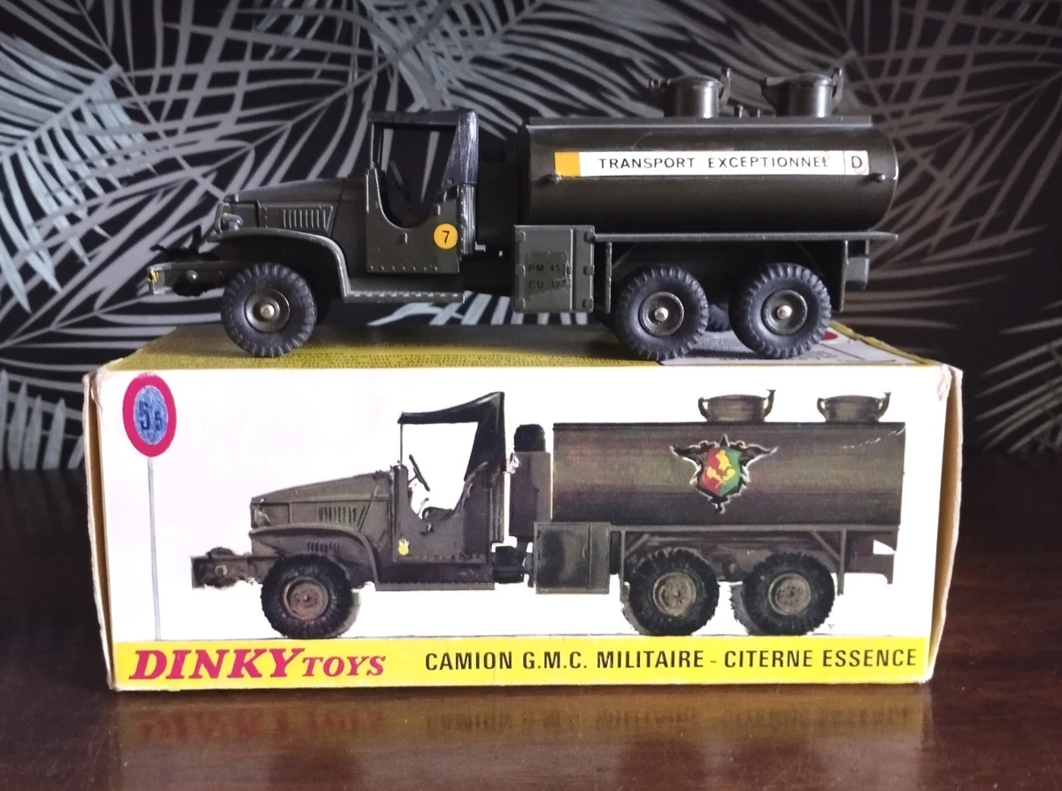 Camion DINKY TOYS FRANCE GMC CCKW 353 – Miniature Militaire (sans Boîte)