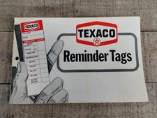  1973 TEXACO Gas Station Doorjamb Auto Service Reminder Tags Booklet - New Full