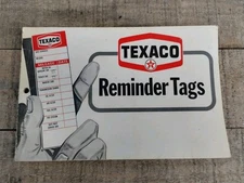  1973 TEXACO Gas Station Doorjamb Auto Service Reminder Tags Booklet - New Full