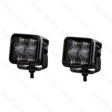 Hella Black Magic 2.7 Cube Flood Light Kit 1400lm Stealth Look Off Road 12-24v Hella Black Magic 2.7 Cube Flood Light Kit 1400lm Stealth Look Off Road 12-24v