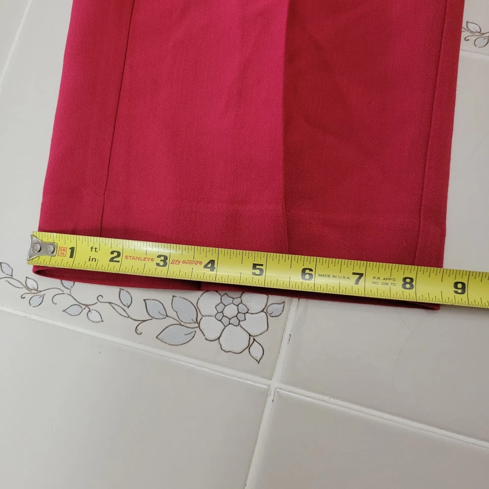 Old Navy Womens Red Extra High-Rise Taylor Wide Leg Pants Size S Petite 28x27.5 - Image 3 of 4