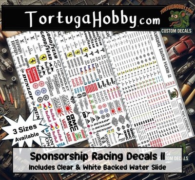 Sponsorship Racing Decals II - Waterslide - Various Scales