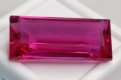 Natural VVS Pink Sapphire Baguette Cut 22-23 Ct Certified Loose Gemstone SP034