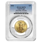 2023 $25 American Gold Eagle 1/2 oz PCGS MS70 FDOI Blue Label