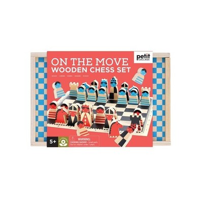 On the Move Wooden Chess Set Petit Collage