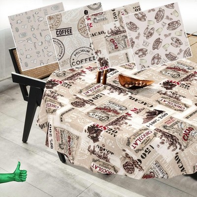 Stoff Tischdecke Meterware Textil Tischtuch Tischwäsche Baumwolle Polyester