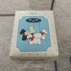 Vintage Russ Berrie Scottie Dog Wind chime Ceramic New Old Stock Original Pkg