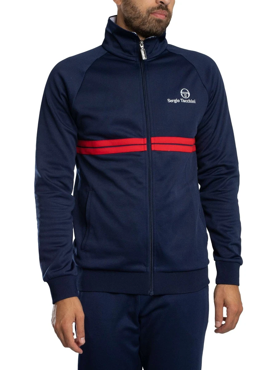 Veste Vintage Sergio Tacchini McEnroe, Bleue, Taille L, Fabriquée En Italie, Années 90