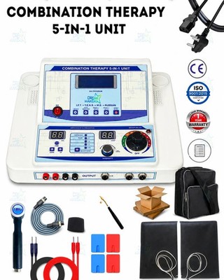 Combination  Physiotherapy Machine Therapy 5-in-1 Unit FREE FAST SHIPING