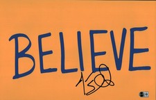Jason Sudeikis Signed Ted Lasso Believe 11x17 Photo Poster BAS COA