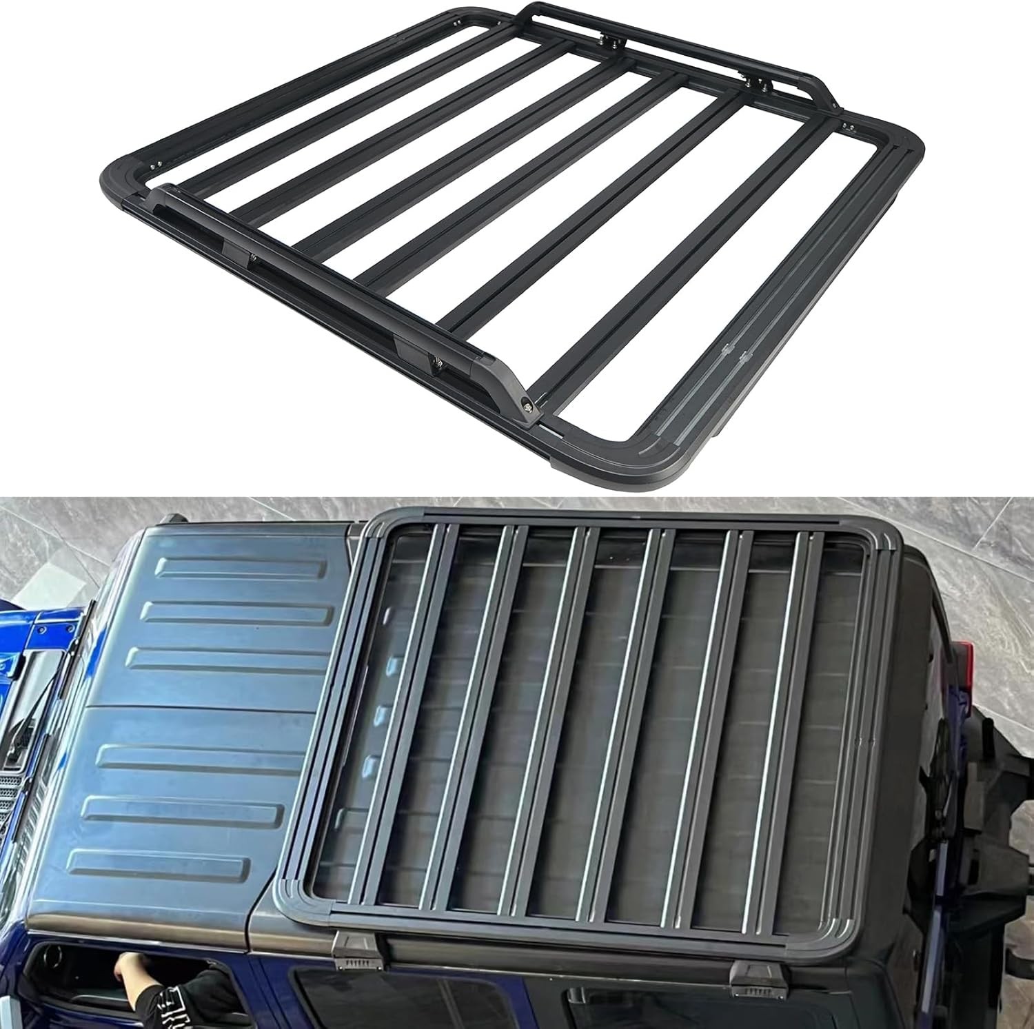 Roof Cargo Basket for 2020-2026 Jeep Gladiator JT / 2018-2026 Jeep Wrangler JL