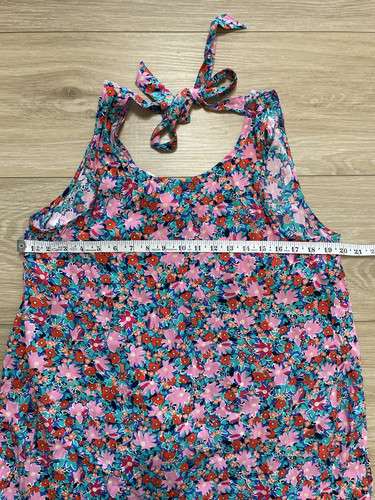 NWT LOFT Sundress Women’s Large Floral Flowy Tie Back Bright Colorful $89 MSRP L - Bild 6 von 8