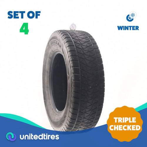 Set of (4) Used 265/70R17 Bridgestone Blizzak DM-V2 115R - 5.5-6.5/32