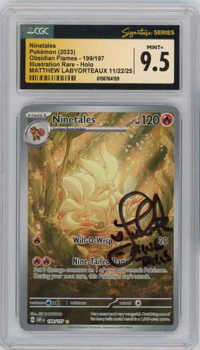 Ninetales graded CGC 9.5 for sale on eBay