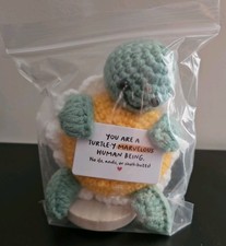 Turtle Crochet Funny Positive Gifts for Best friend