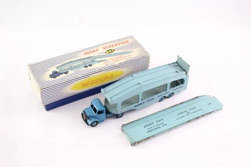 Vintage Dinky Supertoys 982 Pullmore Car Transporter w/ Detachable Ramp Boxed