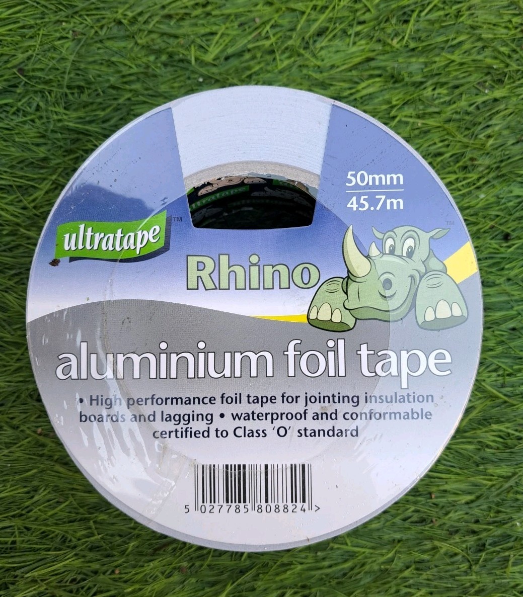 Rhino Aluminium Foil Tape - 50mm x 45m