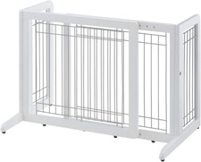 Freestanding Pet Gate, Small, Origami White