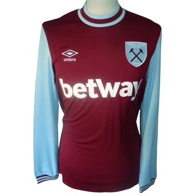 West Schinken Utd Umbro Heim Ls Fußballtrikot 2024-2025 Neu Herren Größen Trikot