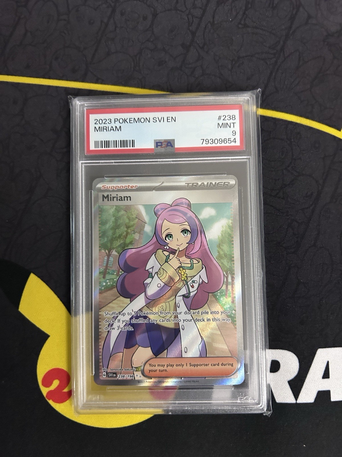Miriam 2023 Pokemon Scarlet & Violet #238 Ultra Rare PSA 9