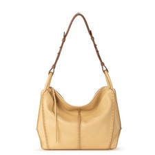 The Sak Los Feliz Hobo in Leather, Lined, Roomy Shoulder One Size, Buttercup