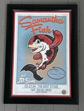Framed Samantha Fish Kent Stage OH concert poster, The Blues Always Fresh Daily