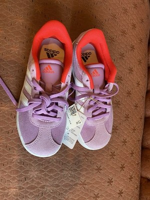 Adidas VL COURT 3.0 K Sneakers Purple Red White US 13K New