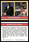 Michael Jordan / Magic Johnson 1990 Hoops #385 Super Streaks NBA Basketball Card