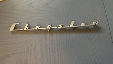 Vintage Chrysler Script Nameplate Emblem 1950s Automotive Trim