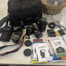 Canon EOS Rebel XSi SLR Digital Camera 18-55mm IS  75-300mm Lens 430EX II FLASH