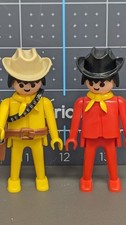 Vintage Playmobil Geobra Cowboy Figures Lot 1974