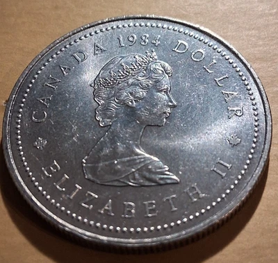 Monnaie de 1 dollar Jacques Cartier en Nickel Canada 1984 - Photo 1/2