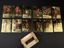Michael Jordan 1998 Upper Deck Gatorade SET Gold Foil Jumbo Cards 1-12 W/ OG BOX