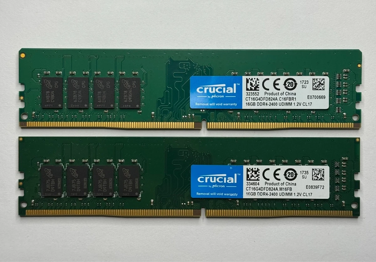 PC4-19200 (DDR4-2400) Bus Speed Computer RAM 16 GB Total Capacity