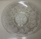 Vintage Federal Clear Glass Heritage Pattern 10.5 Inch Serving Bowl